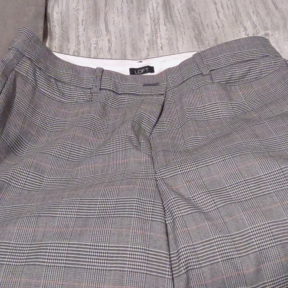 LOFT | Plaid High Waist Trousers - Picture 5 of 5